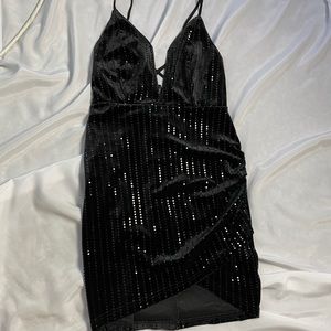 Black dress with sequins